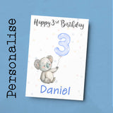 Personalised 1st, 2nd, 3rd, 4th, 5th Birthday Card for Son, Grandson, Nephew, Godson, Boys Koala Card