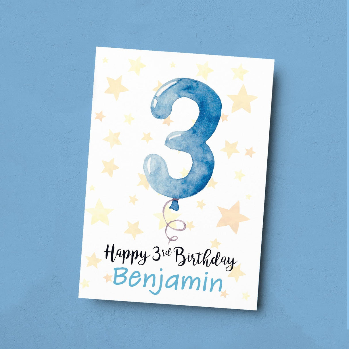 Personalised 3rd Birthday Card For Boy Custom Name Card For Boy Third Birthday Card For Child Birthday Card for Boy Custom 3rd Birthday