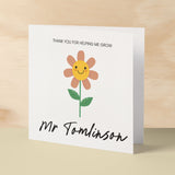 Personalised Teacher Card Thank You Teacher Card Thank Customisable Thank You Teacher Card For Primary School Leavers Help Me Grow