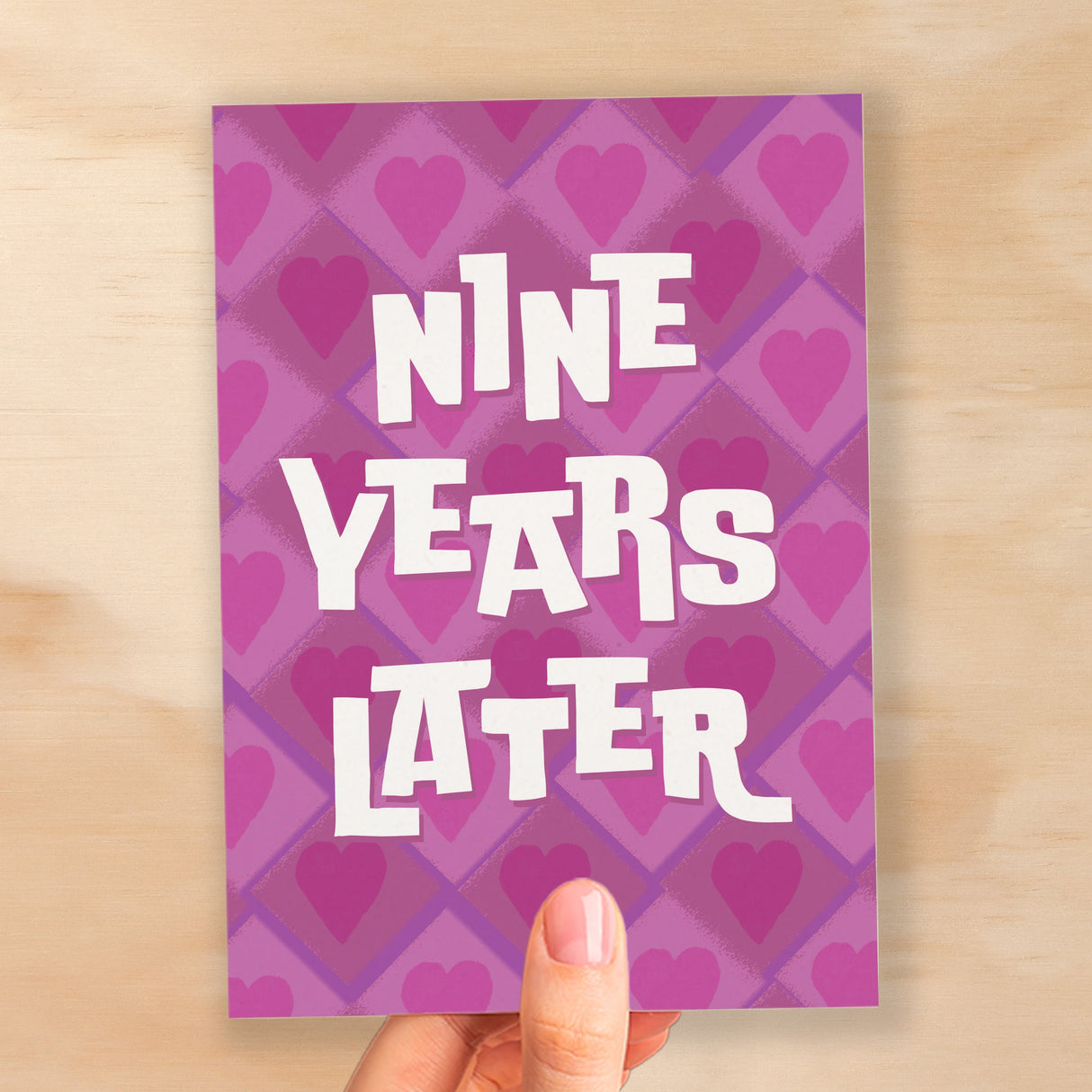 9th Wedding Anniversary Card For Wife Anniversary Card for Husband Anniversary Card For Boyfriend or Girlfriend Ninth Anniversary Gift