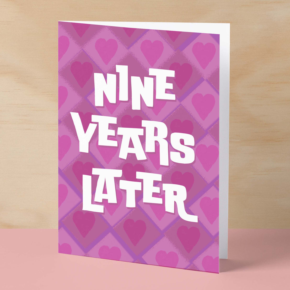 9th Wedding Anniversary Card For Wife Anniversary Card for Husband Anniversary Card For Boyfriend or Girlfriend Ninth Anniversary Gift