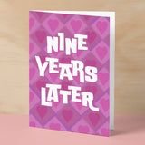 9th Wedding Anniversary Card For Wife Anniversary Card for Husband Anniversary Card For Boyfriend or Girlfriend Ninth Anniversary Gift