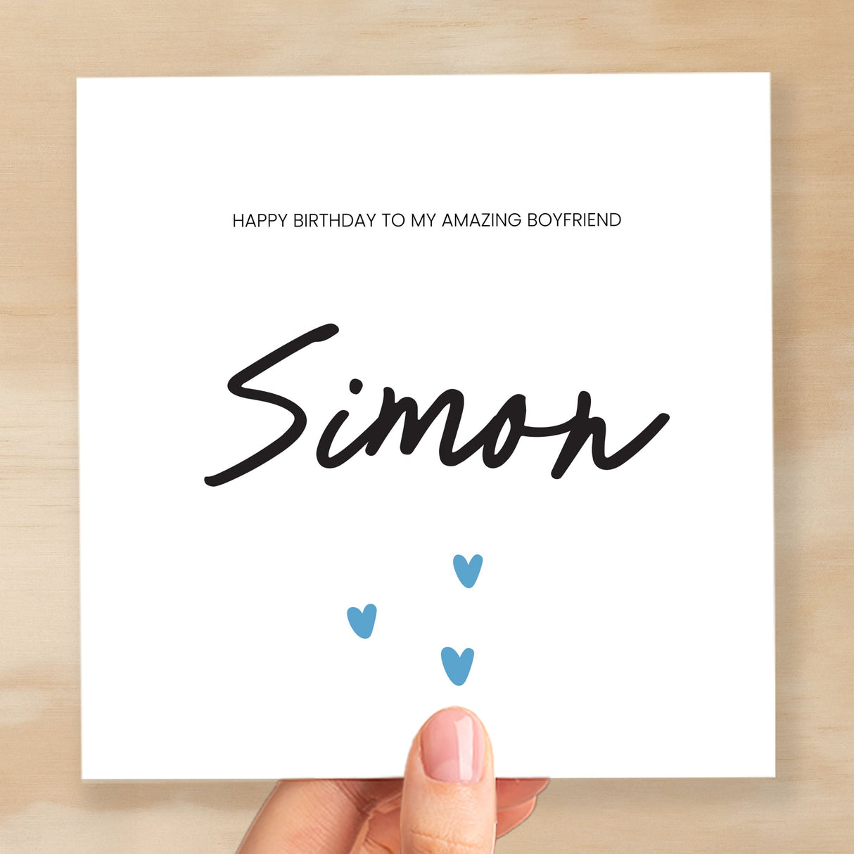 Personalised Birthday Card For Boyfriend Happy Birthday Card For Boyfriend Custom Card For Boyfriend Amazing Boyfriend Birthday Card