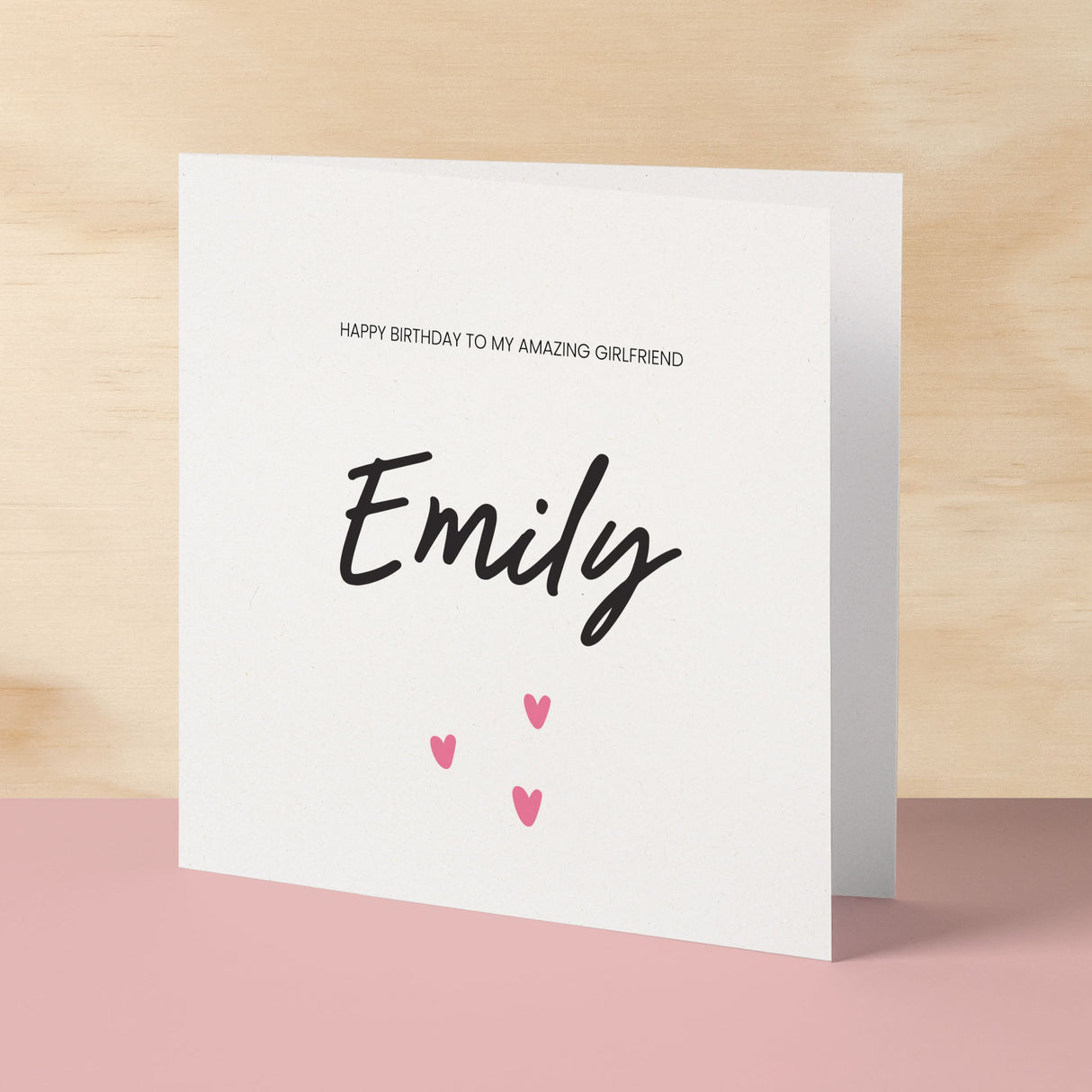 Personalised Birthday Card For Girlfriend Happy Birthday Card For Girlfriend Custom Card For Girlfriend Amazing Girlfriend Birthday Card