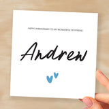 Personalised Anniversary Card For Boyfriend Anniversary Card For Boyfriend Custom Card For Boyfriend Amazing Boyfriend Anniversary Card