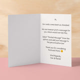 3rd Wedding Anniversary Card For Wife Anniversary Card for Husband Anniversary Card For Boyfriend or Girlfriend Third Anniversary Gift