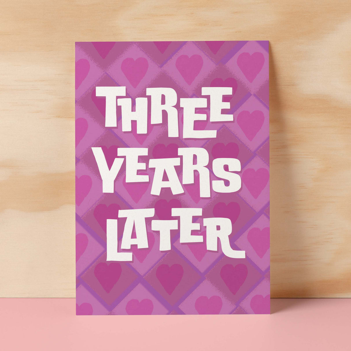 3rd Wedding Anniversary Card For Wife Anniversary Card for Husband Anniversary Card For Boyfriend or Girlfriend Third Anniversary Gift