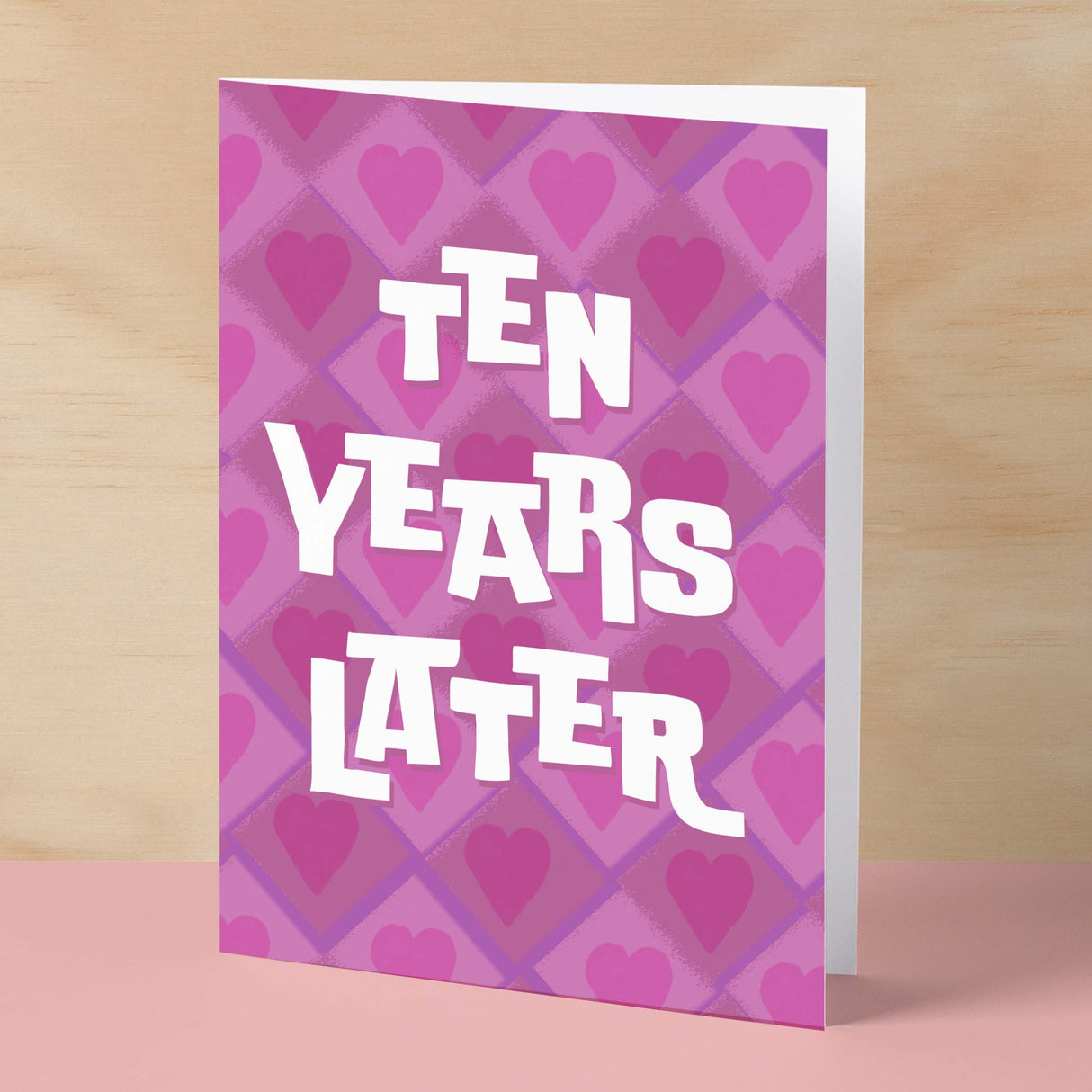 10th Wedding Anniversary Card For Wife Anniversary Card for Husband Anniversary Card For Boyfriend or Girlfriend Tenth Anniversary Gift