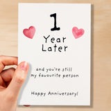 1st Wedding Anniversary Card For Wife Anniversary Card for Husband Anniversary Card For Boyfriend or Girlfriend First Anniversary Gift