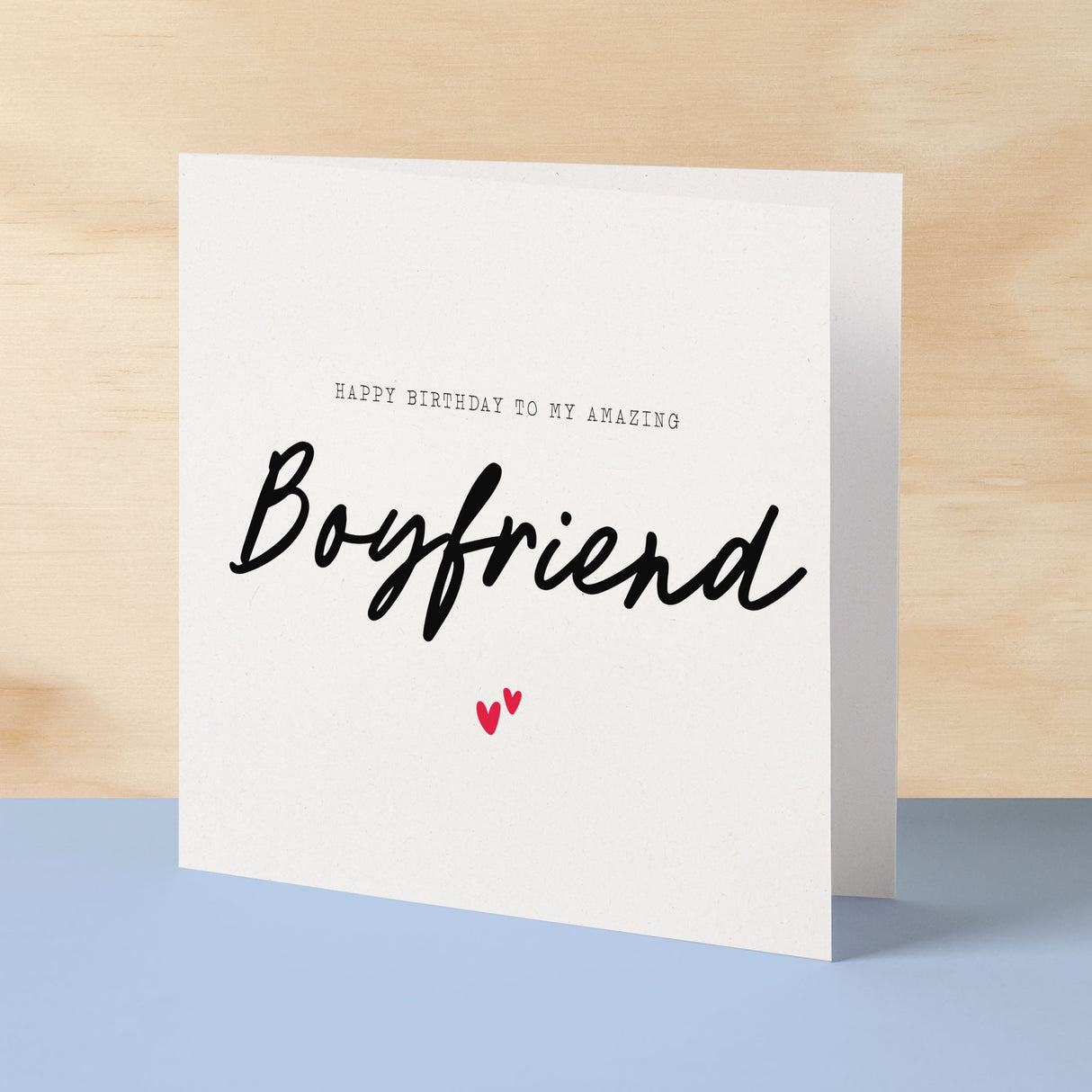 Birthday Card For Boyfriend Happy Birthday Card For Boyfriend Simple Birthday Card For Amazing Boyfriend Love Hearts Birthday Card