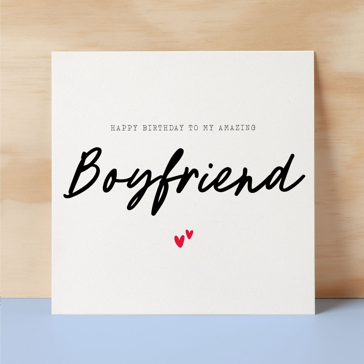 Birthday Card For Boyfriend Happy Birthday Card For Boyfriend Simple Birthday Card For Amazing Boyfriend Love Hearts Birthday Card