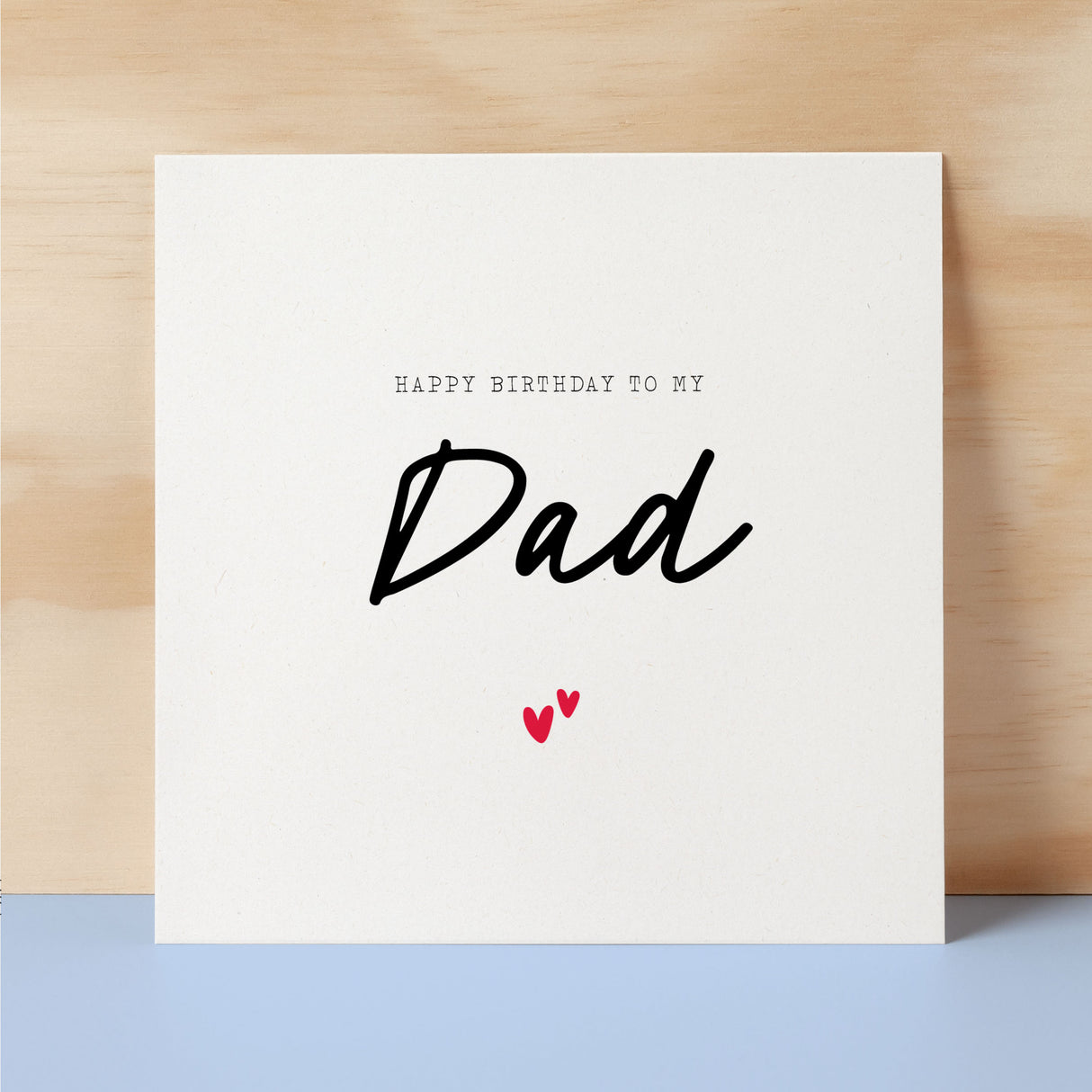 Birthday Card For Dad Happy Birthday Card For Dad Simple Birthday Card For Dad Love Hearts Birthday Card For Dad