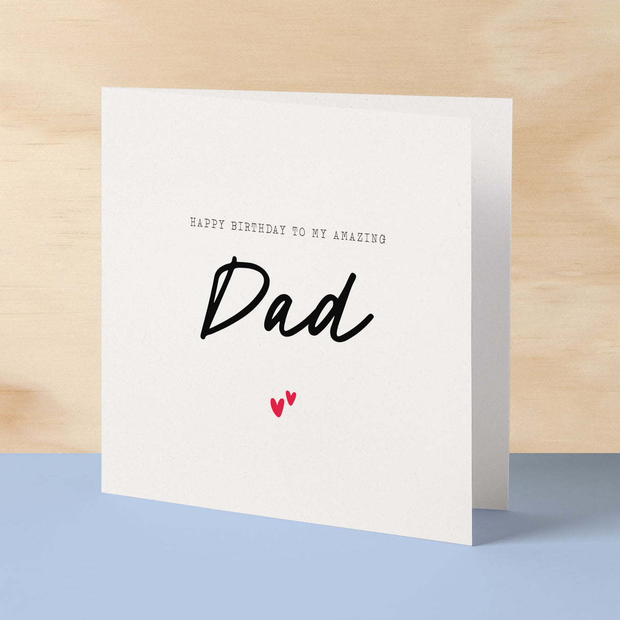 Birthday Card For Dad Happy Birthday Card For Dad Simple Birthday Card For Amazing Dad Love Hearts Birthday Card