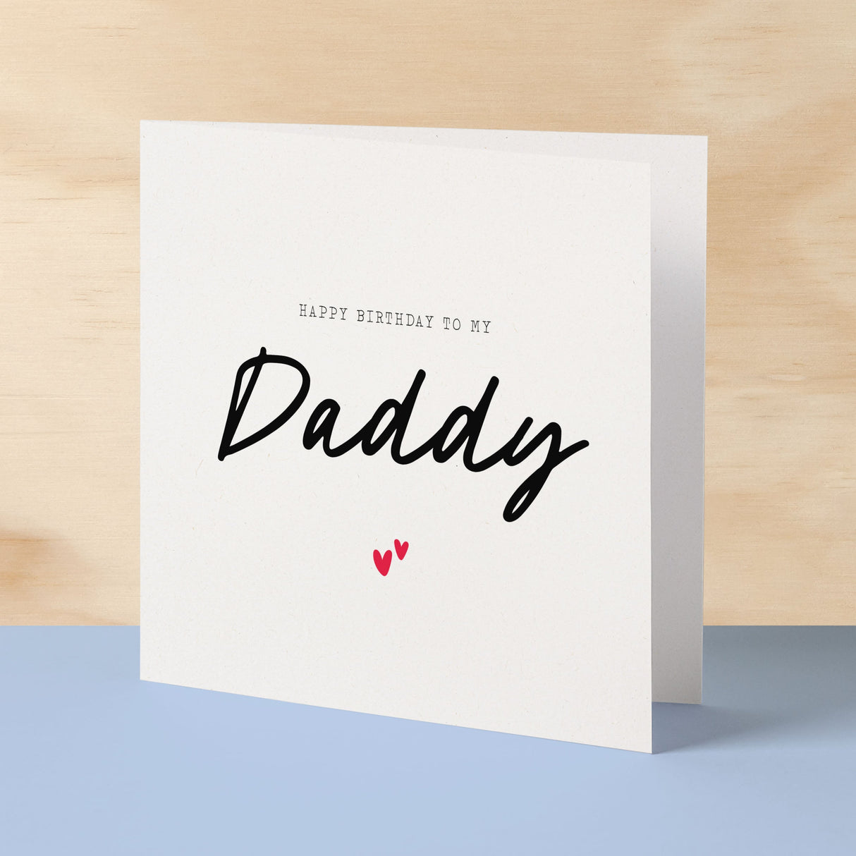 Birthday Card For Daddy Happy Birthday Card For Daddy Simple Birthday Card For Daddy Love Hearts Birthday Card For Daddy