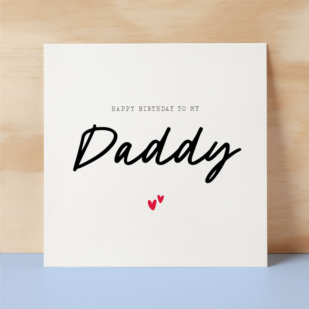 Birthday Card For Daddy Happy Birthday Card For Daddy Simple Birthday Card For Daddy Love Hearts Birthday Card For Daddy