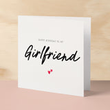 Birthday Card For Girlfriend Happy Birthday Card For Girlfriend Simple Birthday Card For Girlfriend Love Hearts Birthday Card For Girlfriend