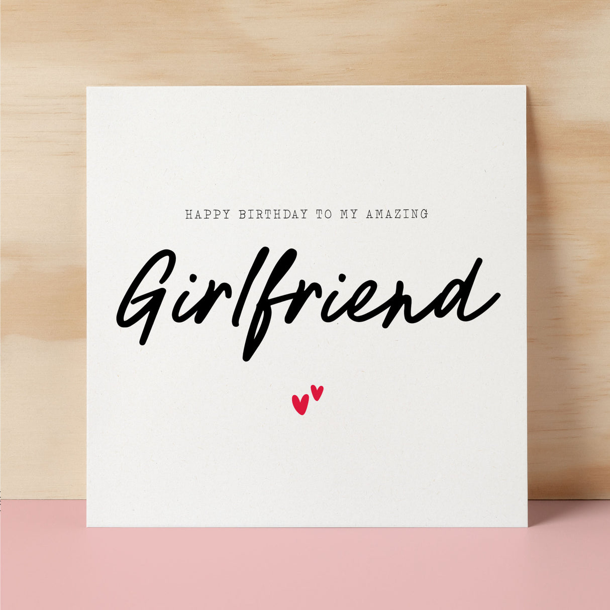 Birthday Card For Girlfriend Happy Birthday Card For Girlfriend Simple Birthday Card For Amazing Girlfriend Love Hearts Birthday Card