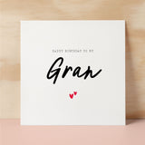 Birthday Card For Gran Happy Birthday Card For Gran Simple Birthday Card For Gran Love Hearts Birthday Card For Gran