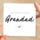 Birthday Card For Grandad Happy Birthday Card For Grandad Simple Birthday Card For Amazing Grandad Love Hearts Birthday Card