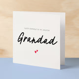 Birthday Card For Grandad Happy Birthday Card For Grandad Simple Birthday Card For Amazing Grandad Love Hearts Birthday Card