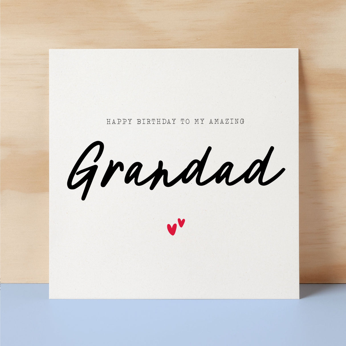 Birthday Card For Grandad Happy Birthday Card For Grandad Simple Birthday Card For Amazing Grandad Love Hearts Birthday Card