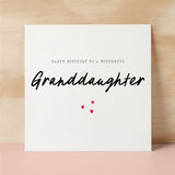 Birthday Card For Granddaughter Happy Birthday Card For Granddaughter Simple Birthday Card For Wonderful Granddaughter Birthday Card