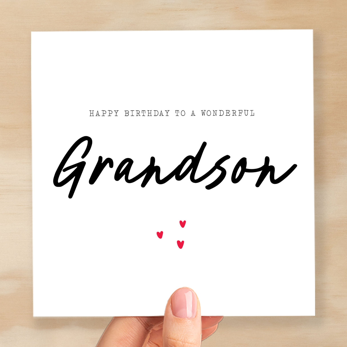 Birthday Card For Grandson Happy Birthday Card For Grandson Simple Birthday Card For Wonderful Grandson Birthday Card