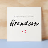 Birthday Card For Grandson Happy Birthday Card For Grandson Simple Birthday Card For Wonderful Grandson Birthday Card