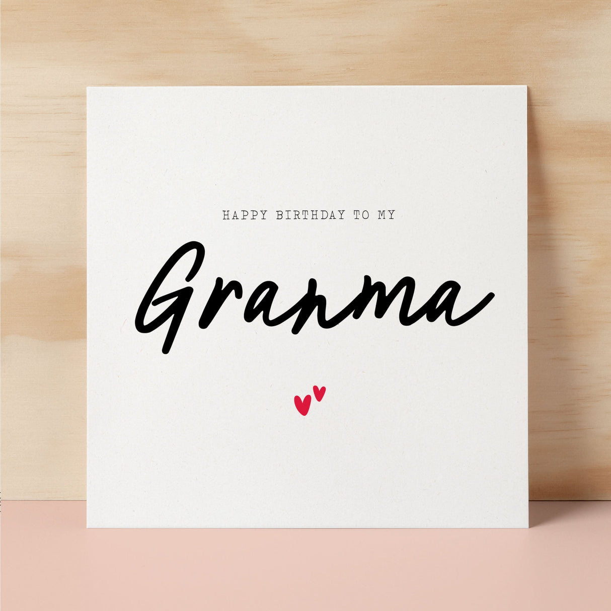 Birthday Card For Granma Happy Birthday Card For Granma Simple Birthday Card For Granma Love Hearts Birthday Card For Granma