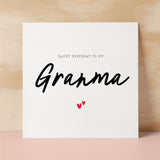 Birthday Card For Granma Happy Birthday Card For Granma Simple Birthday Card For Granma Love Hearts Birthday Card For Granma