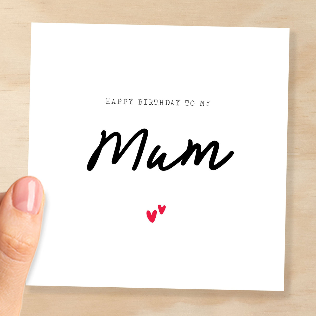 Birthday Card For Mum Happy Birthday Card For Mum Simple Birthday Card For Mum Love Hearts Birthday Card For Mum