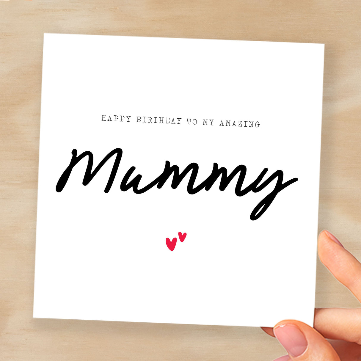 Birthday Card For Mummy Happy Birthday Card For Mummy Simple Birthday Card For Amazing Mummy Love Hearts Birthday Card