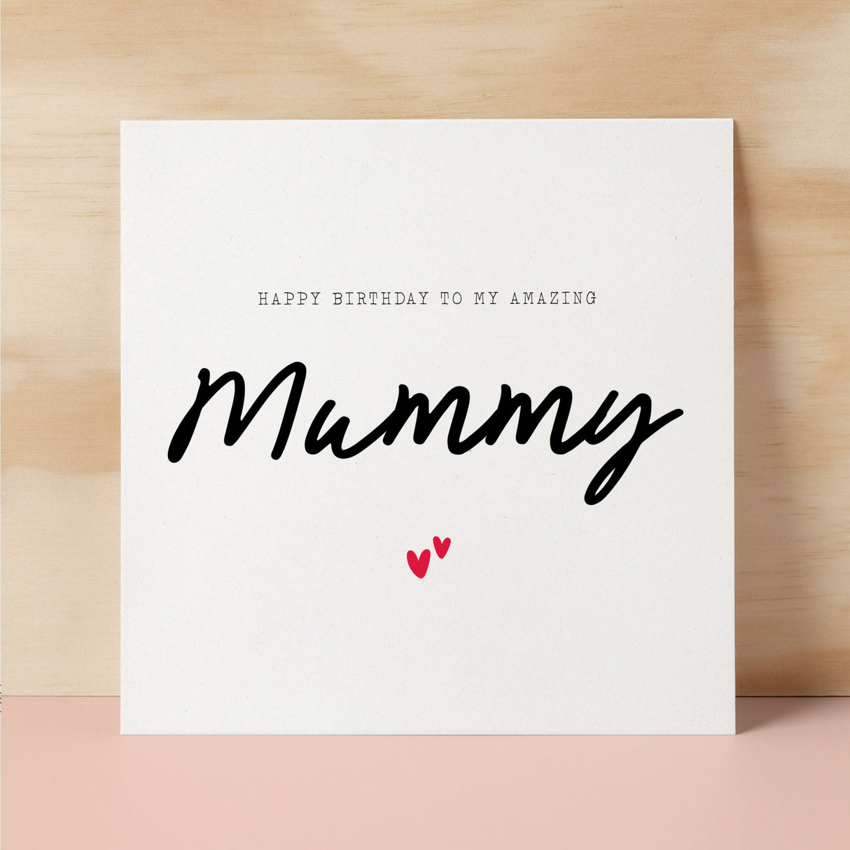 Birthday Card For Mummy Happy Birthday Card For Mummy Simple Birthday Card For Amazing Mummy Love Hearts Birthday Card