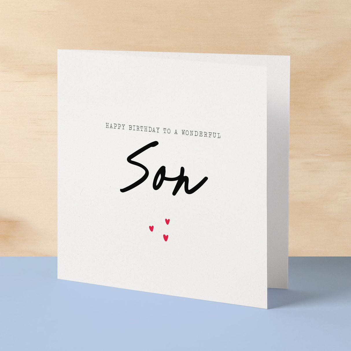 Birthday Card For Son Happy Birthday Card For Son Simple Birthday Card For Wonderful Son Love Hearts Birthday Card