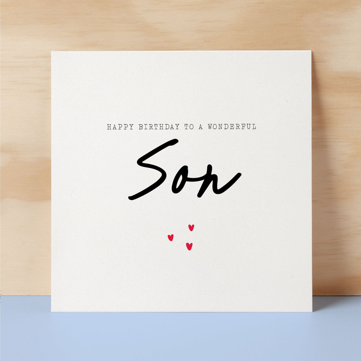 Birthday Card For Son Happy Birthday Card For Son Simple Birthday Card For Wonderful Son Love Hearts Birthday Card