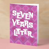 7th Wedding Anniversary Card For Wife Anniversary Card for Husband Anniversary Card For Boyfriend or Girlfriend Seventh Anniversary Gift