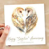 45th Anniversary Card Shapphire Anniversary 45 Year Anniversary Card For Husband Anniversary Card For Wife Forty Five Year Anniversary Card