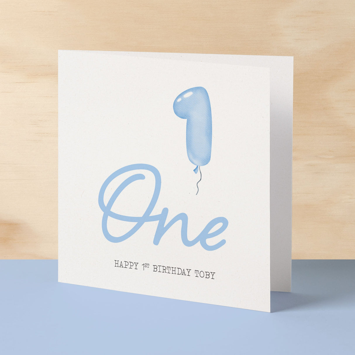 Personalisable 1st Birthday Card For Boy One Year Old Birthday Card Custom Card For First Birthday For Boy Happy 1st Birthday Card