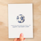 Father's Day Card For Dad Football Fan Simple Father's Day Card On The Ball Dad Father's Day Gift For Football Enthusiasts