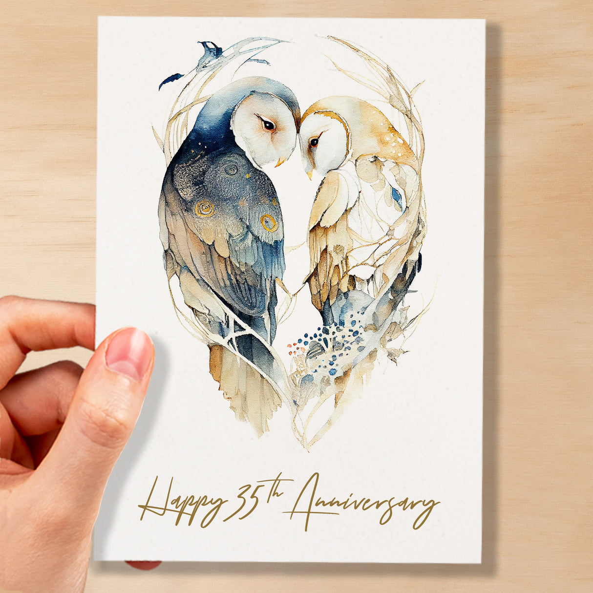 35th Anniversary Card For Husband or Wife Thirty Five Year Wedding Anniversary Card For Wife or Husband 35 Year Anniversary Card