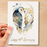 40th Anniversary Card For Husband or Wife Forty Year Wedding Anniversary Card For Wife or Husband 40 Year Anniversary Card