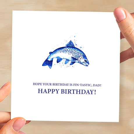 Birthday Card For Dad Fishing Themed Birthday Card For Fishing Lover Birthday Card For Dad Who Likes Fishing