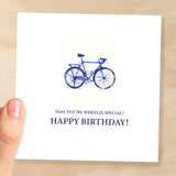 Birthday Card For Dad Cycling Themed Birthday Card For Cycling Lover Birthday Card For Dad Who Likes Bicycles and Bikes