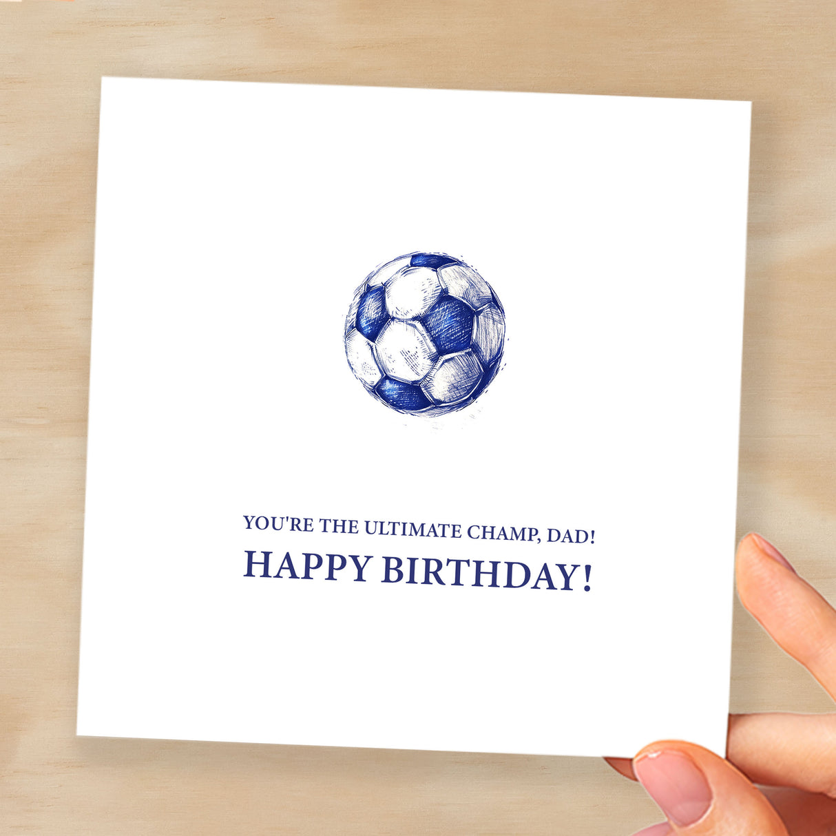 Birthday Card For Dad Football Themed Birthday Card For Football Lover Birthday Card For Dad Who Is A Fan Of Football