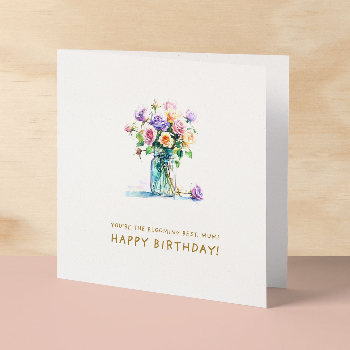 Birthday Card For Mum Flower Birthday Card For Mum Pretty Flower Birthday Card For Mum or Mother Blooming Best Mum Birthday Card