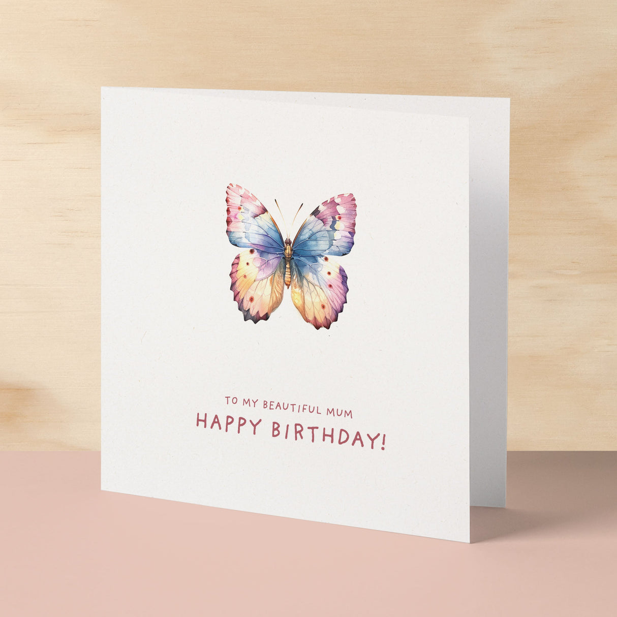 Birthday Card For Mum Butterfly Birthday Card For Mum Pretty Birthday Card For Mum or Mother Beatuiful Mum Birthday Card