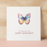 Birthday Card For Mum Butterfly Birthday Card For Mum Pretty Birthday Card For Mum or Mother Beatuiful Mum Birthday Card