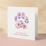 Birthday Card From the Dog For Mum Pretty Birthday Card For Dog Mum Birthday Card From Fur Child