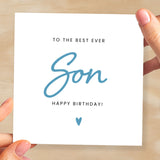 Birthday Card For Son Happy Birthday Card For Son Best Son Ever Card Birthday Card For Son