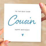 Birthday Card For Cousin Happy Birthday Card For Cousin Best Cousin Ever Card Birthday Card For Him